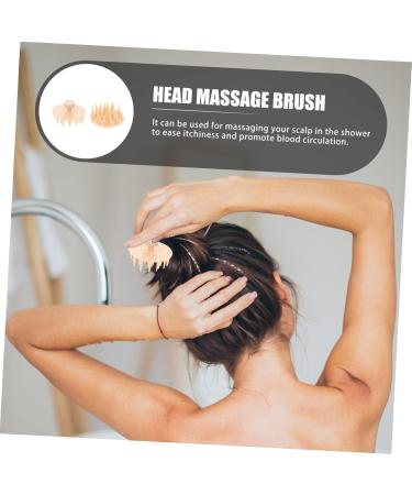 Combined 2-Piece Massage Comb & Shampoo Brush for Women | Silicone Head Scalp Cleaning Tool - Buy Online on GoSupps.com