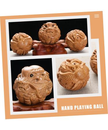 Solustre Baoding Balls - Wooden Chinese Hand Massage Tools for Fitness & Relaxation | Perfect Mahogany Gift - Buy Online on GoSupps.com