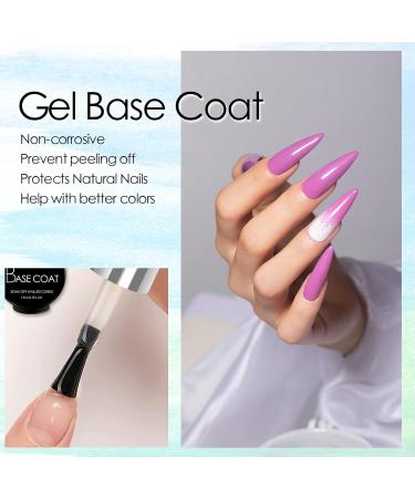 Viffa No Wisch Gel Top Coat & Base Coat Set - 2 x 15ml for Perfect Nail Art | Manicure Gifts for Home & Salon - Buy Online on GoSupps.com