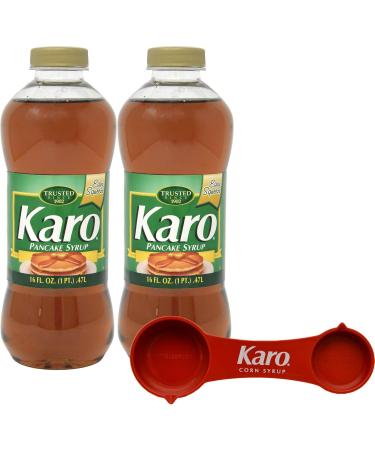 Karo Pancake Syrup 16 Ounce (Pack of 2) with Karo Measuring Spoon - Buy Online on GoSupps.com