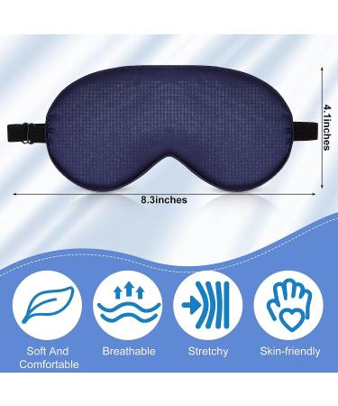 12-Piece Adjustable Strap Sleep Silk Mask Set | Soft Blindfold Eyeshade for Comfortable Sleep | Smooth Sleeping Mask with Bag | 6 Colors - Buy Online on GoSupps.com