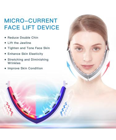 Baifuduo Double Chin Reducer with Red Blue Light - V-Face Belt for Women - 5 Modes - Buy Online on GoSupps.com