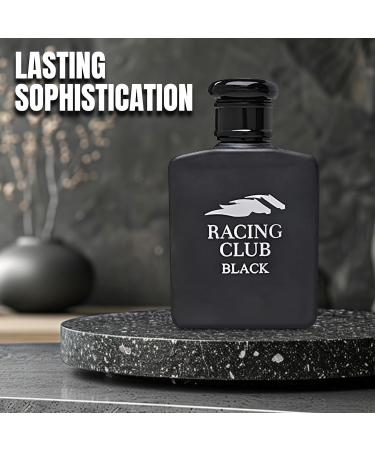 Racing Club Black Men Cologne Fresh Scent Eau De Toilette Spray Fragrance For Men Long-Lasting Cologne Choice For Daily Wear Elegant 100ml Bottle - Buy Online on GoSupps.com