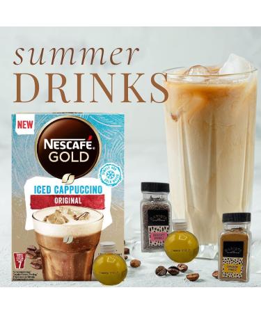 Iced Coffee Gift Set - 7x Nescafe Iced Latte Sachets Coffee Topper Coffee Syrup Border Coffee Biscuits - Gift for Coffee Lover Coffee Gifts for Men Christmas Gifts for Women Hampers for Women Original 18 Piece Set - Buy Online on GoSupps.com