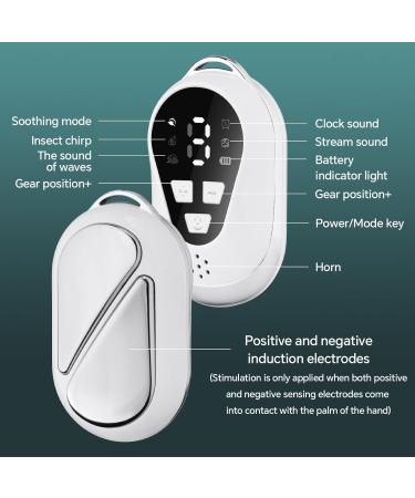 Tomorotec Handheld Sleep Aid Device - Stress Relief & Mind Relaxation | 4 Soothing Sounds 9 Intensity Levels | Portable Sleep Enhancer for Sports & Relaxation (White - Buy Online on GoSupps.com