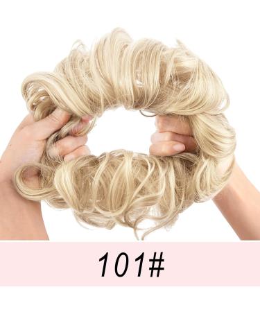 Vlasy Messy Bun Hair Piece 101# 60g - Curly Wavy Scrunchies Hair Extensions for Women - Synthetic Chignons Hairpieces Updo Accessories - Ideal for Girls - Buy Online on GoSupps.com