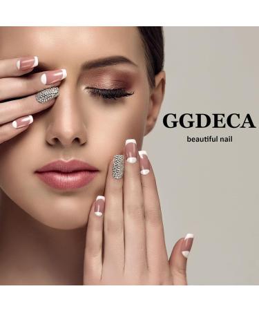 Square Fake Nails - Nude Press On Short Flower Design Full Cover Acrylic Nails - 24 Pcs Glossy Stick On Nails for Women - Buy Online on GoSupps.com