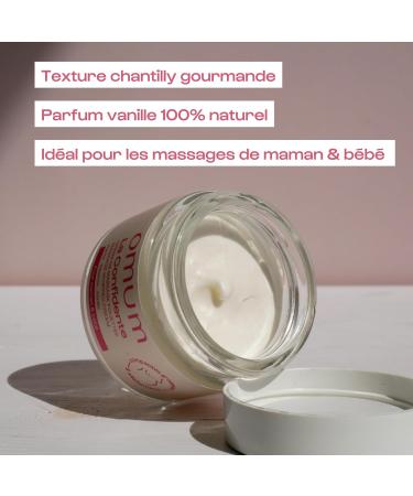 OMUM - La Confidente - Cr me de massage femme enceinte & b b - Texture ultra-riche chantilly odeur d licate de vanille - Id al massage du ventre - Compatible grossesse & allaitement - Vegan - 50 ml - Buy Online on GoSupps.com