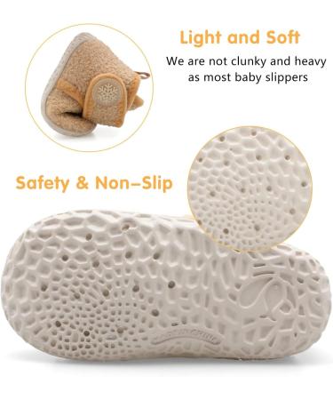 JIASUQI Baby Winter Boots - Camel, Anti-Skid Newborn Crib Shoes - Buy Online on GoSupps.com