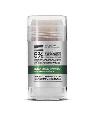 Bravo Sierra Men's Aluminum-Free Deodorant - Sandalwood & Fig Scent - 3.2 oz - Paraben-Free, Baking Soda Free - Long-Lasting Odor and Sweat Protection - Vegan & Cruelty-Free - Buy Online on GoSupps.com