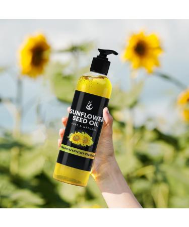 Buy Pure Original Ingredients Sunflower Seed Oil - Vegan & Non-GMO 16 oz Clear Bottle - International Shipping Available - Buy Online on GoSupps.com
