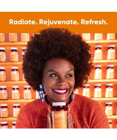 Goli Nutritional Supplement SuperFruits Beauty Gummy Vitamin - 60 Count - Collagen-Promoting Ingredients - Mixed Fruit Vegan Plant-Based Non-GMO Gluten-Free & Gelatin Free - Buy Online on GoSupps.com