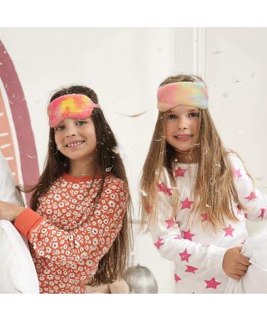 Teen Girl Sleepover Party Favors: Tie-Dyed Spa Headbands & Plush Eye Mask Set - Buy Online on GoSupps.com