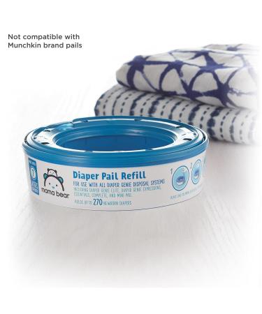 Mama Bear Diaper Pail Refills for Diaper Genie Pails - 270 Count (Pack of 1) | Amazon Brand - Buy Online on GoSupps.com