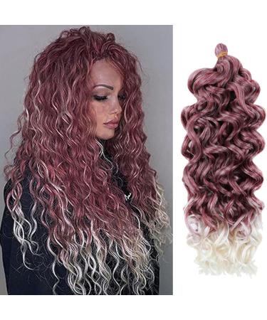 Traziewell Hair Extensions Curly Pre Stretched Braiding Wave Synthetic High Temperature Fiber Crochet Blonde Hair Extensions 1122 FH001122 L - Buy Online on GoSupps.com