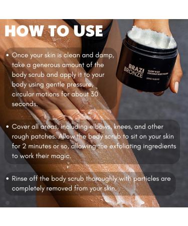 Glow n Go Body Polish Scrub - Coconut Sugar Exfoliating Body Scrub with Natural Oils & Butters | Hydrating & Nourishing (9.52 oz) | Buy Internationally - Buy Online on GoSupps.com