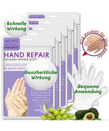 Buy P-Beauty Lavender Hand Mask - 3 Pairs Moisture Gloves Collagen & Vitamin Rich for Cracked Dry Hands | Anti-Aging Peeling Mask & Hand Cream - International Shipping! - Buy Online on GoSupps.com