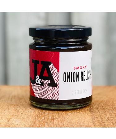 Janda Smoky Onion Relish 215g | Handcrafted in Small Batches for Barbecue Lovers and Vegans | Made in the UK - Buy Online on GoSupps.com