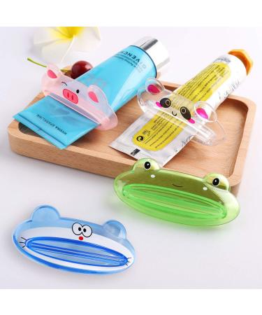 Pasow Cartoon Animal Toothpaste Cream Squeezers - 5 Pack Mix Designs - Buy Online on GoSupps.com