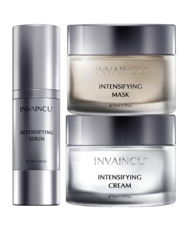 Aging Skin Care Sets for Women - Age-Defying Face Mask Serum Cream for Wrinkles and Lines - Intensifying Collection with Avocado Oil Chamomile Extract Collagen Elastin Polyacrylamide