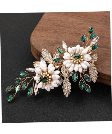 Ipetboom Bridal Hair Clips Wedding Hair Clips Flower Hairpin Hair Clips for Girls Flower Hair Side Comb Rhinestone Flower Hair Pins Hair Accessories Rose Gold Metal Vintage Bride - Buy Online on GoSupps.com