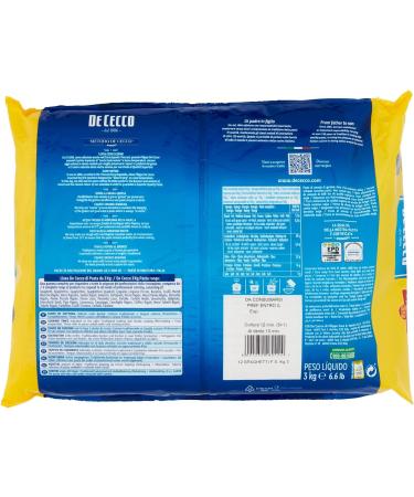 De Cecco DE CECCO DE CECCO Foodservice Sole Paste 3 kg (Smooth Penne 1 Bag of 3 kg) - Buy Online on GoSupps.com