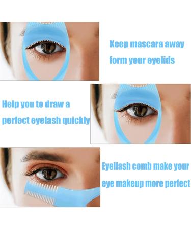 3in1 Eyelashes Tools Mascara Shield Applicator Guard 3pcs Conversatioy Mascara Applicator Lash Mascara Shield Makeup Cosmetic Lash Guard (Green) - Buy Online on GoSupps.com