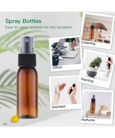 Toureal 30ML Amber Fine Mist Spray Bottle - Set of 12 | Refillable Travel Mister for Cosmetics | Brown - Buy Online on GoSupps.com