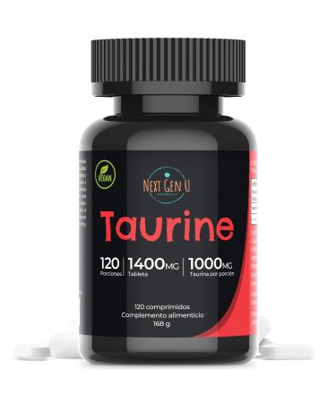 Taurine 1000 mg Food Supplement 120 Vegan Caplets Dietary Health Supplement Helps Promote Immune & Central Nervous System Functions by Next Gen U
