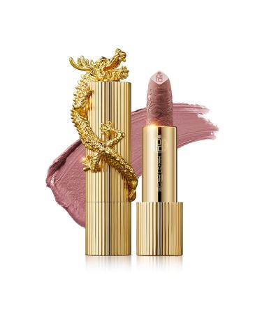 zeesea  Palace Identity Lipstick For Women Chinese Dragon Appearance Matte Finish Lip Makeup Long Lasting High Impact Lipcolor Hydrating Lipstick (M10Nude Apricot)