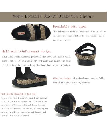 Women s Diabetic Shoes for Swollen Feet - Adjustable Breathable Soft Mesh - Summer Comfort (Size 8 Gray - Buy Online on GoSupps.com