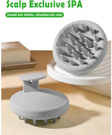 Sivlki Scalp Massage Brush | Silicone Shampoo Brush for Dandruff & Hair Growth | Stimulate Scalp & Enhance Peeling Relief - Buy Online on GoSupps.com