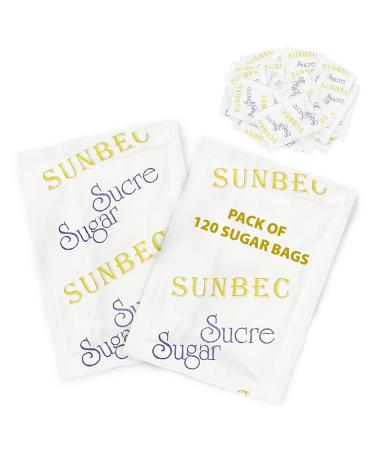 SUNBEC Individual Sugar Packets 1000 Count (3.5kg) Single Serve Sugar Packets for Coffee and Bulk Use 100% Pure Cane Sugar 3.5 kg (Pack of 1)