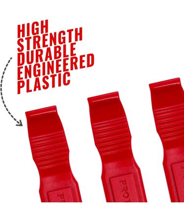 PRO BIKE TOOL Bike Tire Levers 3 Pack - Durable Tire Removal Tool for Road & Mountain Bikes - Red Bicycle Tire Lever for Flat Tire Repair - Buy Online on GoSupps.com