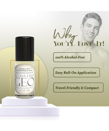 MOBETTER FRAGRANCE OILS Aqua Duo Geo 1 Oz Perfume Fragrance Body Oil for Men - Buy Online on GoSupps.com