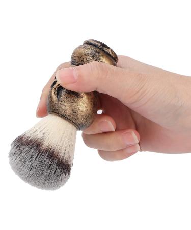 Men's Skeleton Shaving Brush | Golden Skull Beard Grooming Tool for Facial Hair Cleaning - Buy Online on GoSupps.com