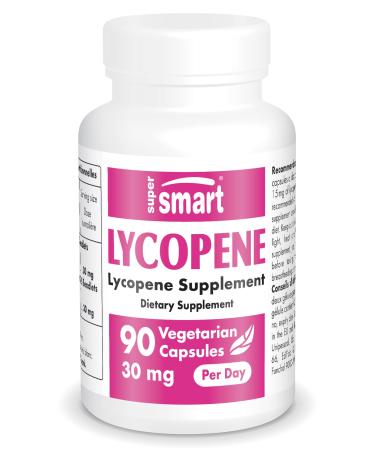 Supersmart - Lycopene 30 mg Per Day - Tomato Extract - Standardized to 10% Carotenoids - 90 Capsules - Buy Online on GoSupps.com