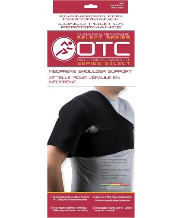 OTC Small Black Neoprene Shoulder Support | Select Series - Comfortable & Durable for International Shipping - Buy Online on GoSupps.com