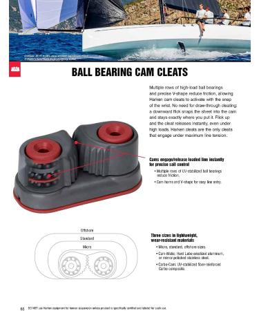 HARKEN Premium Sailing Cam-Matic Ball Bearing Cam Cleat Part 150 - High Performance Cleating Solution - Buy Online on GoSupps.com