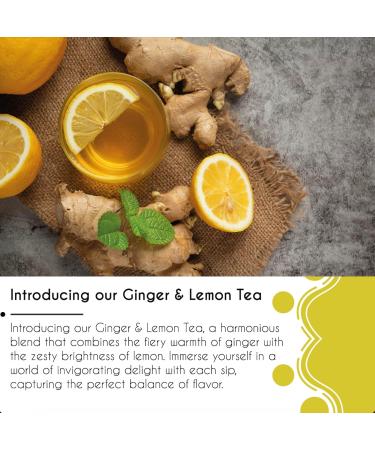 Thames Tea Tubebox - Premium Flavoured Loose Leaf Fruit & Herbal Tea for a Luxury British Experience: Ginger & Lemon Tea - Buy Online on GoSupps.com