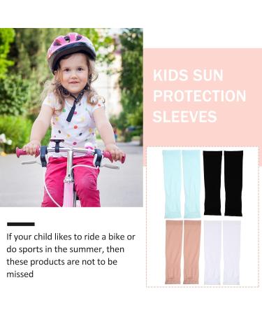 DOITOOL Sport Arm Sleeves for Kids - 4 Pairs Sun Protection & Cooling Ice Arm Covers | Ideal for Outdoor Activities - Buy Online on GoSupps.com
