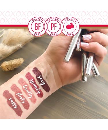 Mirabella Lip Definer Pencil Flirty - Retractable Lip Liner with Sharpener | Long-Lasting & Creamy Formula with Vitamin C & E | Gluten & Cruelty-Free - Buy Online on GoSupps.com