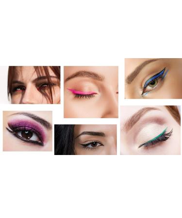 ezolistic Magic Eyeliner Pen Set - 2 in 1 Self-Adhesive for False Eyelashes - 6 Colors - Winged Lashes Glue - Bright Colored Eye-liner - Buy Online on GoSupps.com
