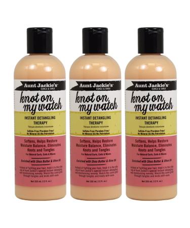 Aunt Jackies Knot On My Watch Detangling Therapy 12 Ounce (354ml) (3 Pack)