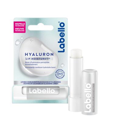 Labello hyaluron moisturizer (1 x 5.2 g) lip balm with ultra moisturizer-giving and replacing formula hyalyronic acid moisture care for smooth lips - Buy Online on GoSupps.com