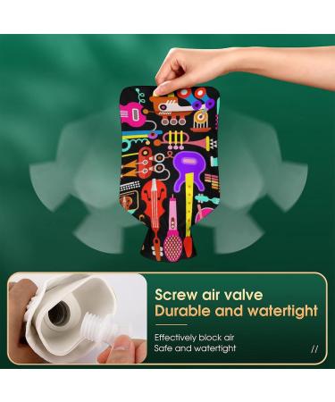 Musical Instrument Hot Water Bottle with Plush Cover - Hand Warmer for Adults & Kids | 26.5x15.3cm - International Shipping Available - Buy Online on GoSupps.com