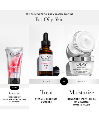 Olay Vitamin E Oil Serum 1.0 Oz - Nourishing Hydration Booster - Fragrance-Free - Buy Online on GoSupps.com