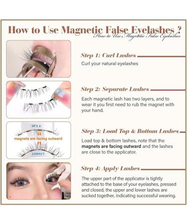 beeto Lumentes Magnetic Eyelashes Lumentes Eyelashes Lumentes Magnetic Lashes Reusable Magnetic Eyelashes Magnetic Eyelashes Natural Look No Glue Eyelashes (Color : KS02-4) - Buy Online on GoSupps.com
