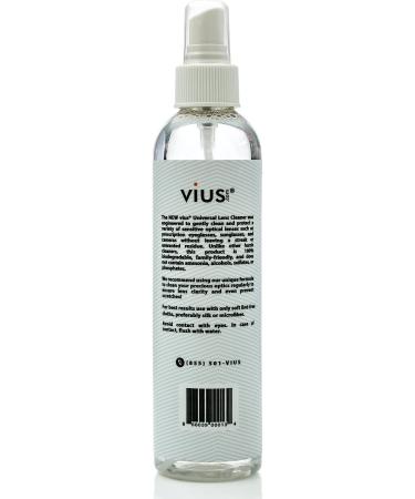 Vius Premium Lens Cleaner Spray for Eyeglasses, Cameras & Lenses - 8oz 2-Pack - Removes Fingerprints, Dust & Oil - Buy Online on GoSupps.com