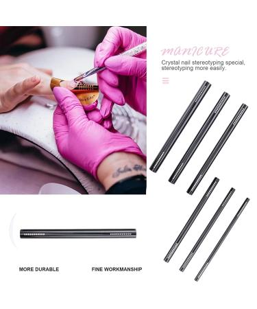 Runrayay 6-Part Black Nail Art C-Curve Stable Set - Metal Nail Shape Tools & Accessories for DIY Manicure Art - Buy Online on GoSupps.com